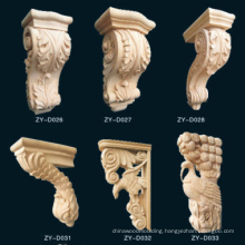 Steam beech corbel/ beech carved decor